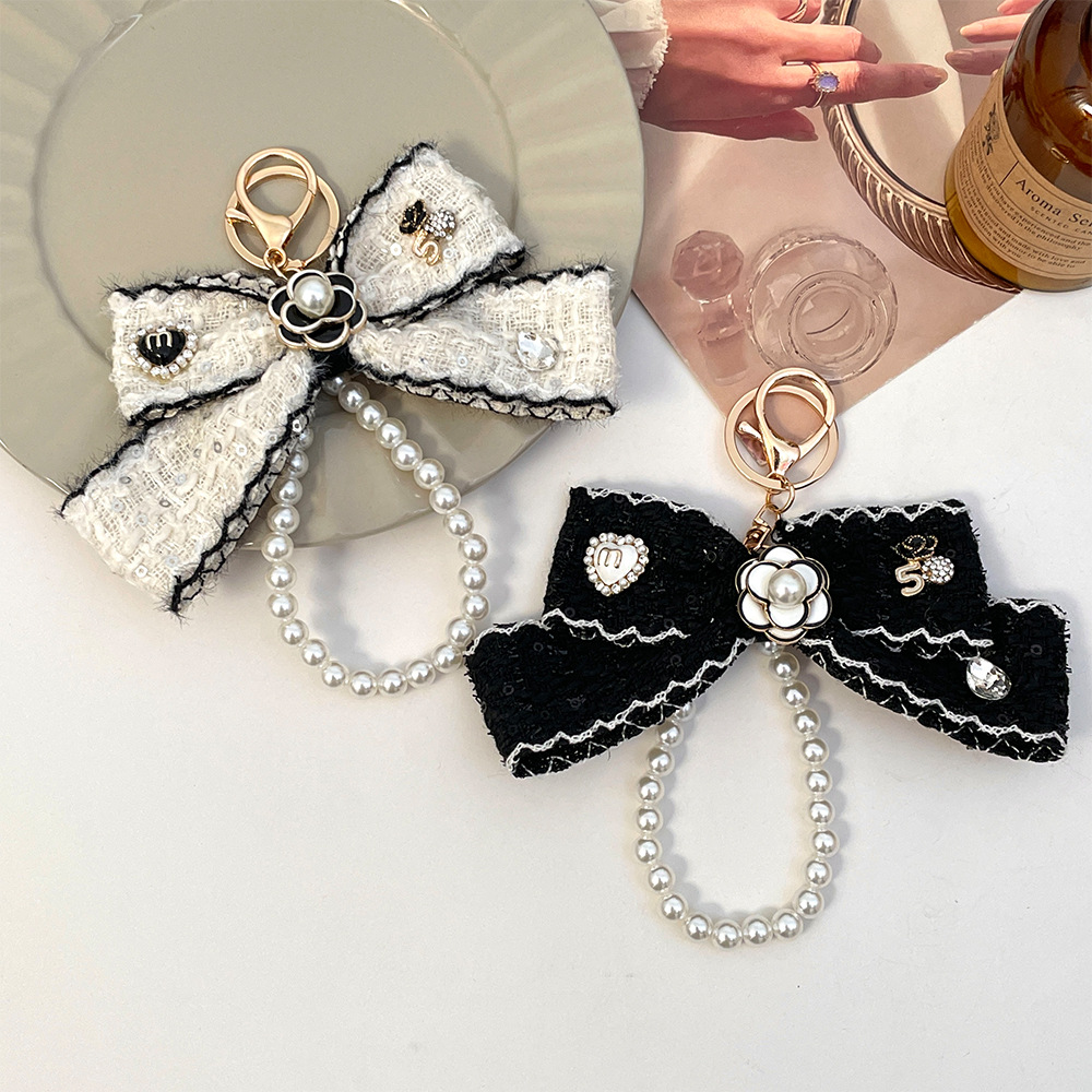 Vintage Fashion Collection - 2026 Женские тканевые брелоки с бантом,