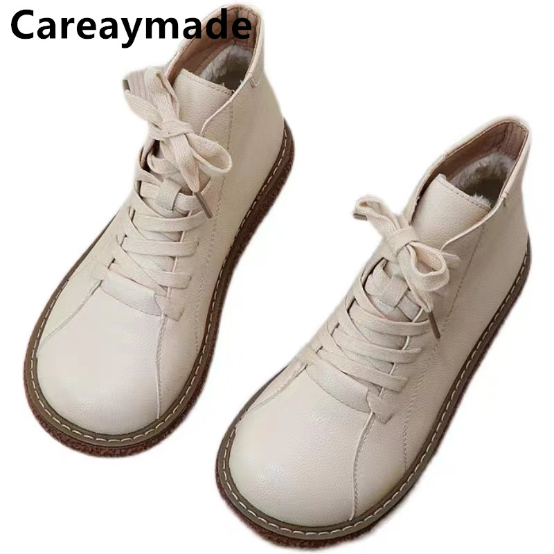 Vintage Old Fashion - Careaymade-Винтажные ботинки на шнуровке, женские короткие
