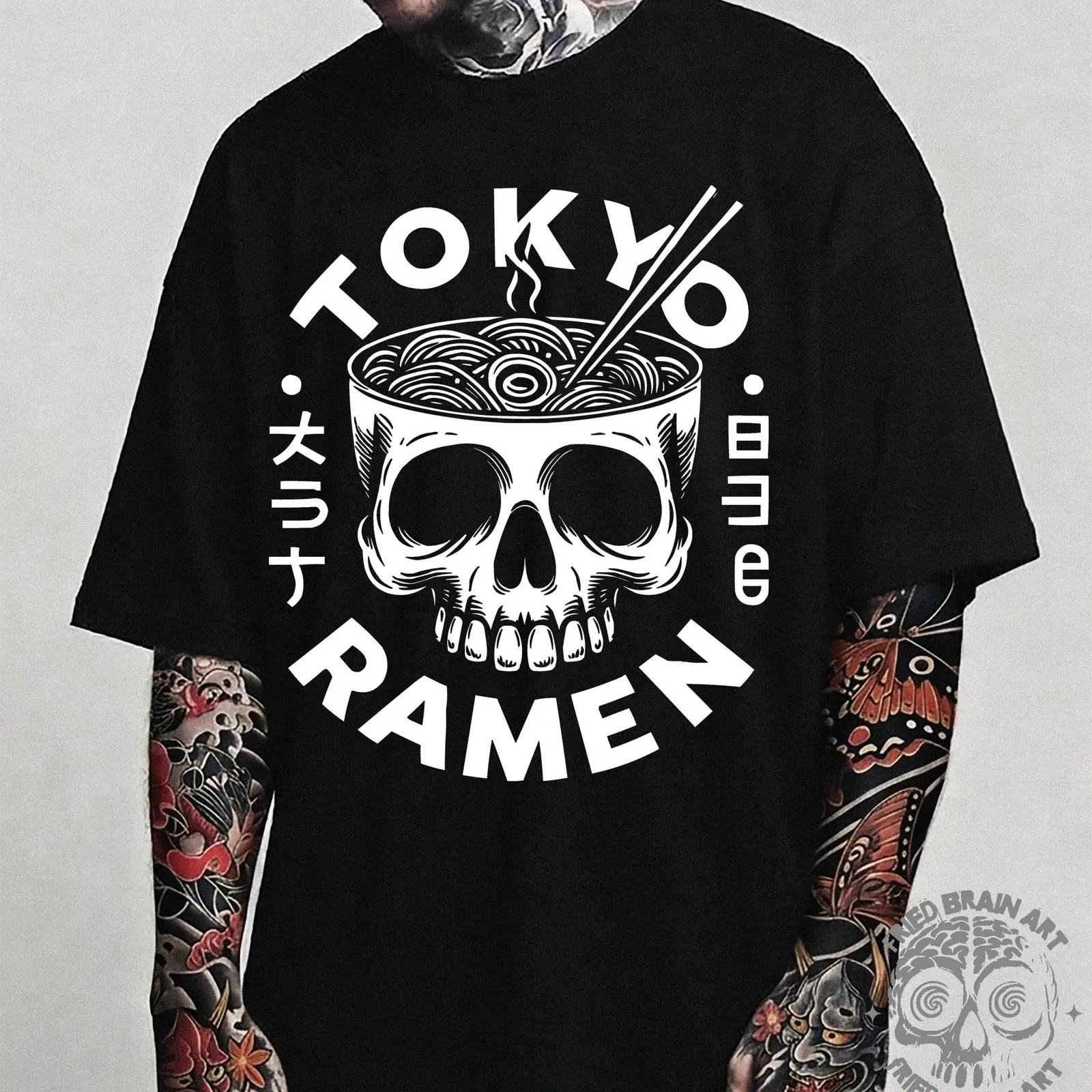 Vintage Fashion Tokyo - Футболка Tokyo Skull Ramen T Shirt