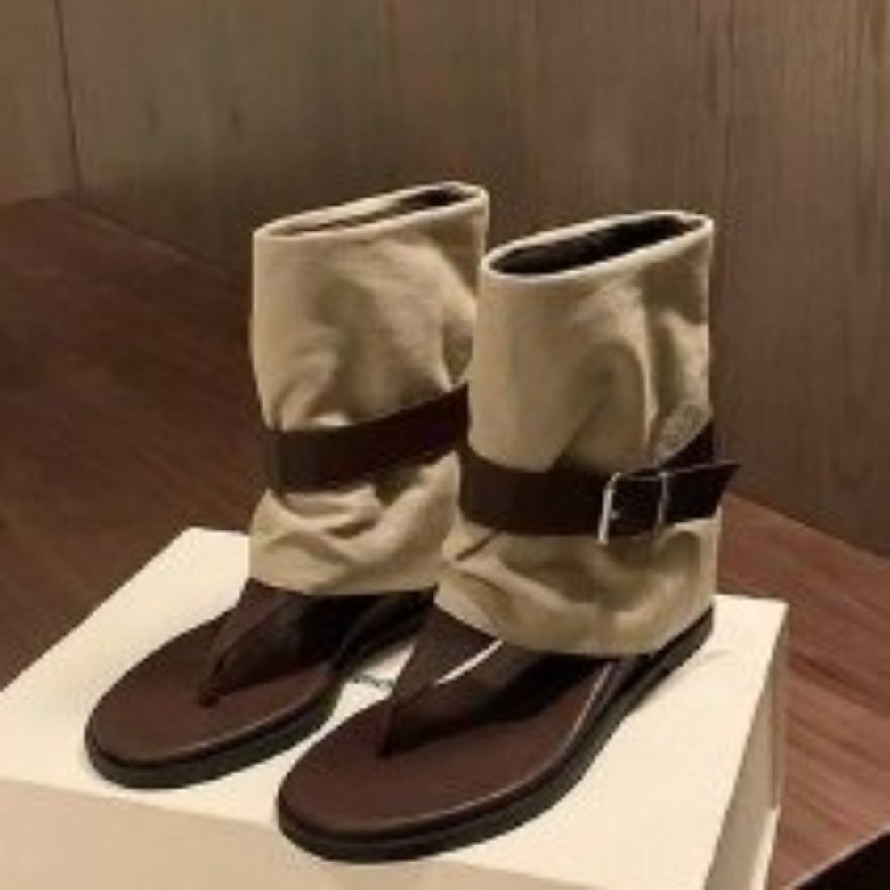 Vintage Old Fashion - Винтажные женские сандалии с цветными вставками
