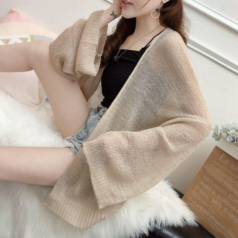 Весенне-осенний прозрачный вяз – обзор и цена Crop Cardigan Vintage