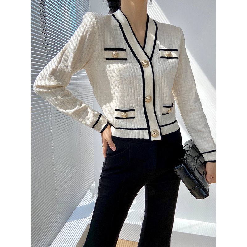 Весенне-осенний новый модный с – обзор и цена Crop Cardigan Vintage