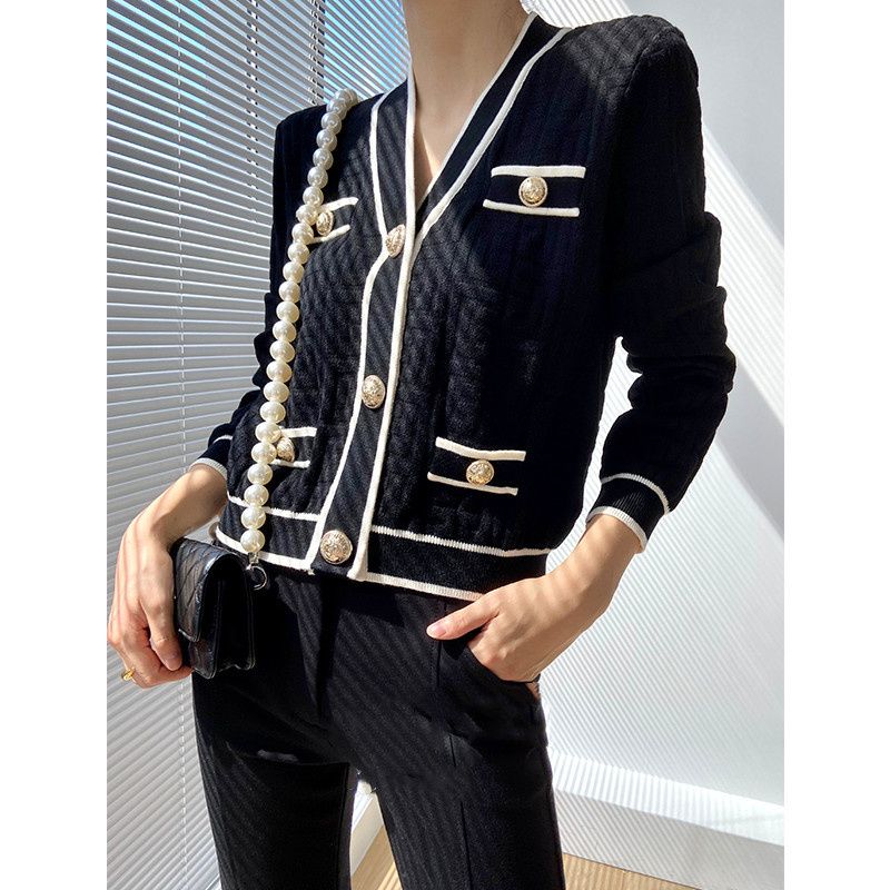 Весенне-осенний новый модный с – обзор и цена Crop Cardigan Vintage