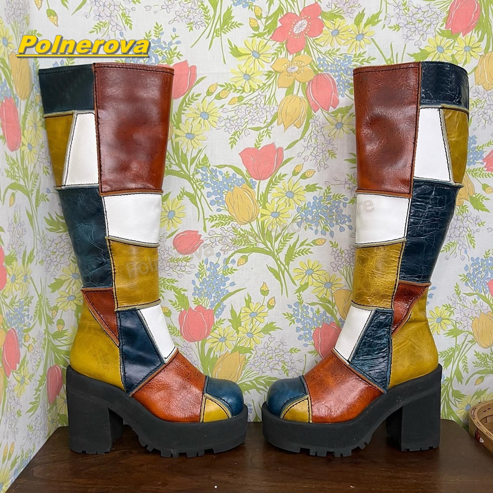 Женские ретро-ботинки до колен – обзор и цена Vintage Fashion Y2K