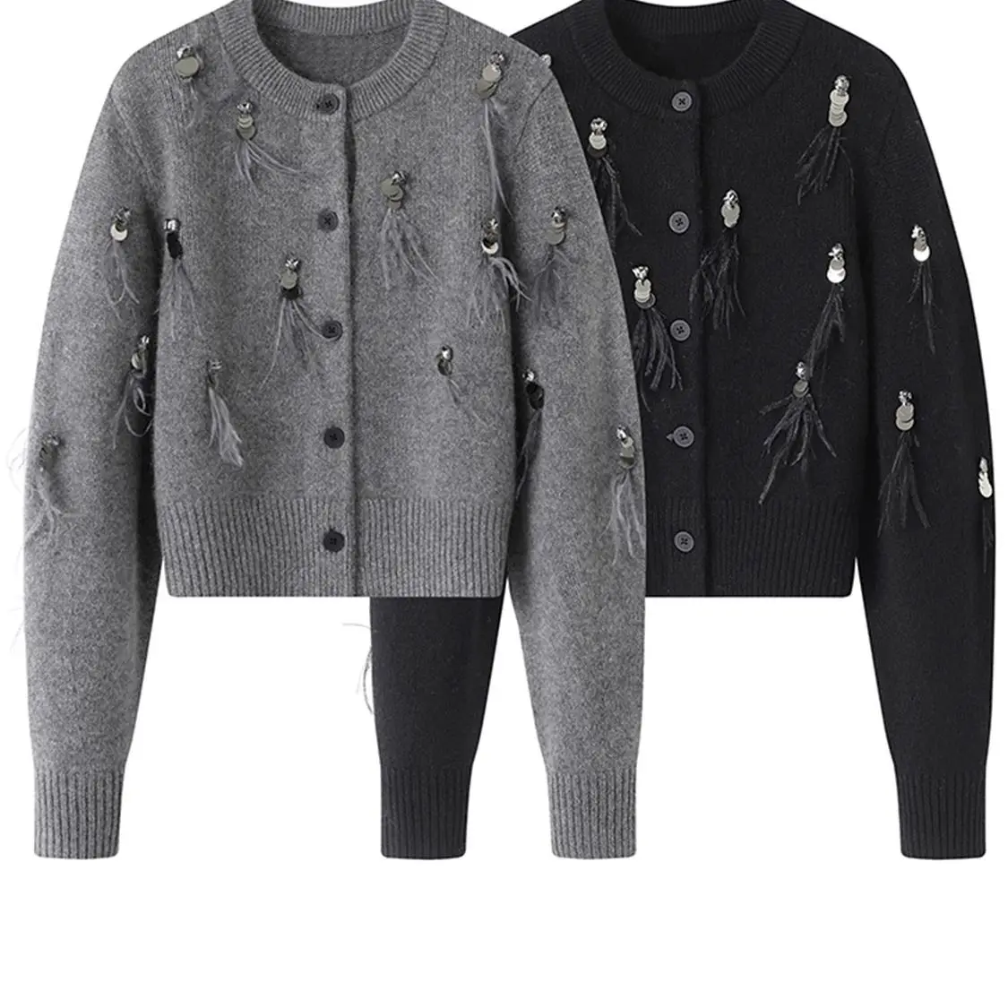 Осенне-зимнее пальто, высокока – обзор и цена Crop Cardigan Vintage
