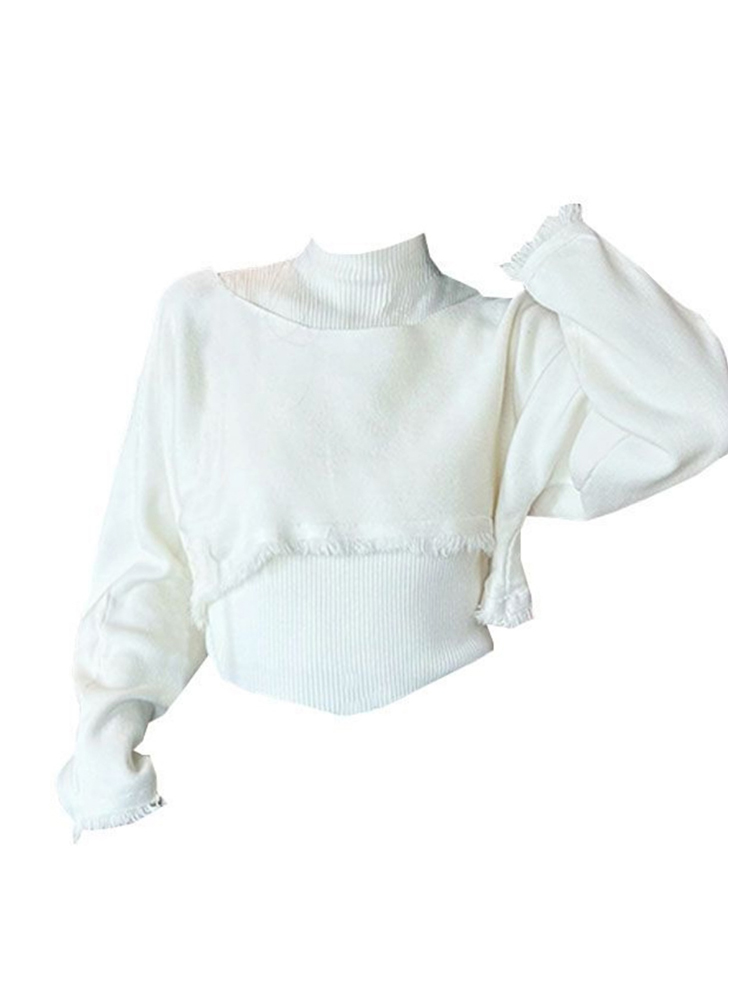 Женский зеленый пуловер, вязан – обзор и цена Turtleneck Knit 90S
